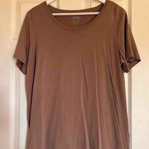 Two LOGO tops. Size L. Taupe tee, mint tank. NWOT. Price for both.